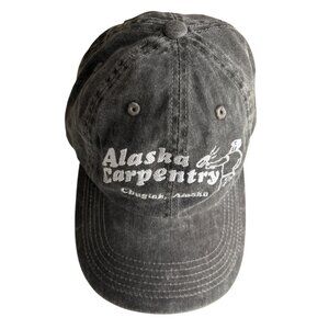 Alaska Carpentry Distressed Gray Cap/Hat By Port Authority  Adjustable Strap